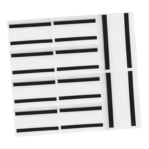 TOGEVAL 10 Stück Etikettenbeutel Namensschild-Magnethalter magnetischer, durchsichtiger Beutel Clip-Regaletikettenhalter magnetischer Markierungshalter magnetische Beutel PVC Transparent von TOGEVAL