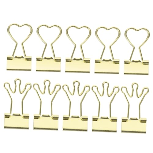 TOGEVAL 10 Stück Kleine Herz Binder Clips Gold Bunte Büroklammern für Dokumente Notizen und Scrapbooking für Schule und Büro Praktische und Dekorative Klammern TOGEVAL 10 Stück Kleine Herz Binder Clips Gold Bunte Büroklammern für Dokumente Notizen und Scrapbooking für Schule und Büro Praktische und Dekorative Klammern von TOGEVAL