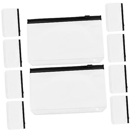 TOGEVAL 10 Stück Reißverschluss Taschen für Dokumente PVC Organizer für Stifte Quittungen und und Langlebig für Büro und Alltag TOGEVAL 10 Stück Reißverschluss Taschen für Dokumente PVC Organizer für Stifte Quittungen und und Langlebig für Büro und Alltag von TOGEVAL