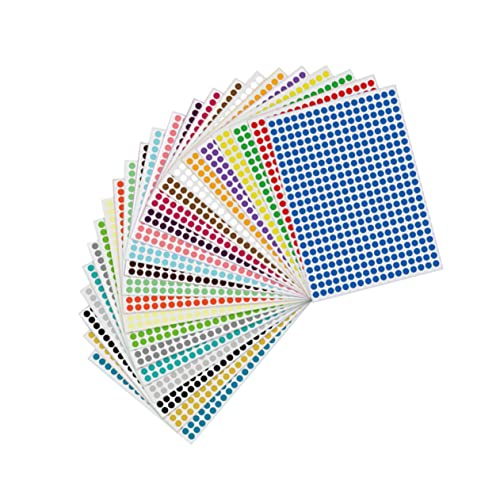 TOGEVAL 10 Stück Selbstklebende Runde Etiketten aus Wasserdichtem Druckpapier Klassifizierungsaufkleber für Erwachsene und Zufällige Farben Zufällige Farbe Zufällige Farbe von TOGEVAL