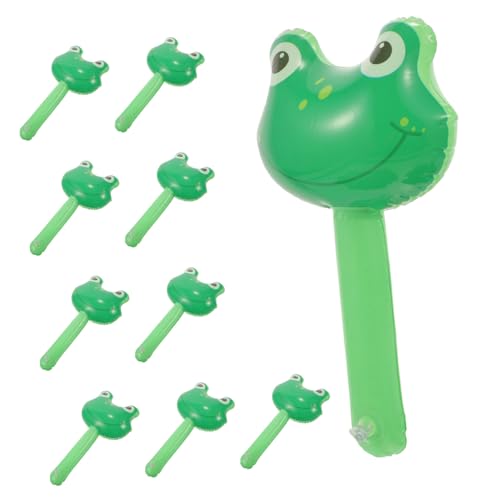 TOGEVAL 10 Stück Teiliges Aufblasbares Frosch Hammer mit Glocke Lustiges Partyspielzeug für Kindergeburtstag Pool Party Zubehör Strapazierfähiger Sicherer PVC Hammer für Drinnen und TOGEVAL 10 Stück Teiliges Aufblasbares Frosch Hammer mit Glocke Lustiges Partyspielzeug für Kindergeburtstag Pool Party Zubehör Strapazierfähiger Sicherer PVC Hammer für Drinnen und von TOGEVAL