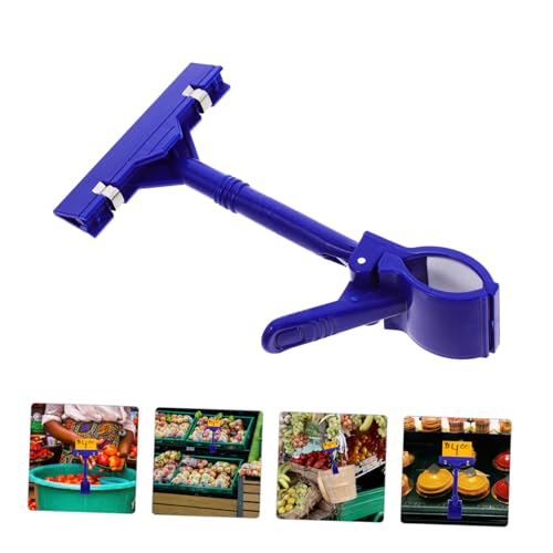 TOGEVAL 10 Stück Teiliges Doppelseitiger Paper Clip Holder mit Rotation Flexibler Preisschildhalter für Regal und Tisch Multifunktionale Werbeclips für Einzelhandelsschilder und von TOGEVAL