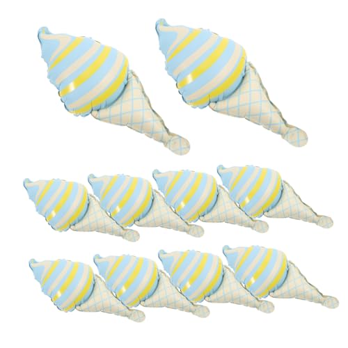 TOGEVAL 10 Stück Teiliges Eiscreme folienballon Mini mattblauem Einfache Befüllung Langlebige Party deko für Geburtstagsfeiern und Sommer events TOGEVAL 10 Stück Teiliges Eiscreme folienballon Mini mattblauem Einfache Befüllung Langlebige Party deko für Geburtstagsfeiern und Sommer events von TOGEVAL