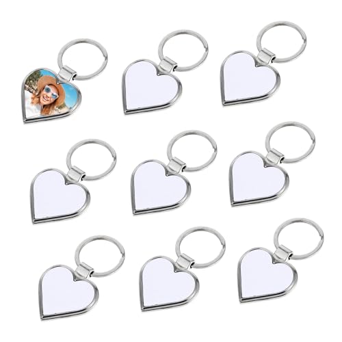 TOGEVAL 10 Stück Teiliges Herzförmige Metall Schlüsselanhänger Sublimationsrohlinge Leichte Blanko DIY Schlüsselringe für Wärmeübertragung Personalisierte Geschenkideen TOGEVAL 10 Stück Teiliges Herzförmige Metall Schlüsselanhänger Sublimationsrohlinge Leichte Blanko DIY Schlüsselringe für Wärmeübertragung Personalisierte Geschenkideen von TOGEVAL
