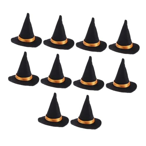 TOGEVAL 10 Stück Teiliges Mini Hexenhut Weinflaschen Deko aus Filz Handgefertigte Party Accessoires für Halloween Leichte und Langlebige Tischdekoration für Geburtstags und Festtagsfeiern TOGEVAL 10 Stück Teiliges Mini Hexenhut Weinflaschen Deko aus Filz Handgefertigte Party Accessoires für Halloween Leichte und Langlebige Tischdekoration für Geburtstags und Festtagsfeiern von TOGEVAL