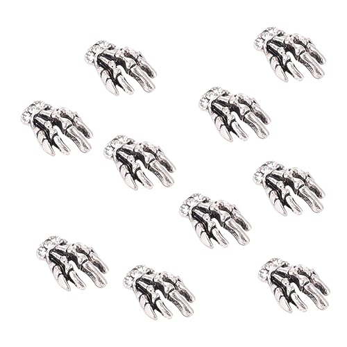 TOGEVAL 10 Stück Teiliges Nagelkunst Dekorationsset aus Langlebiger Legierung mit Skelett Hand Motiven Einfach Anzubringen für Diy Maniküre Geeignet für Natürliche und Künstliche Nägel TOGEVAL 10 Stück Teiliges Nagelkunst Dekorationsset aus Langlebiger Legierung mit Skelett Hand Motiven Einfach Anzubringen für Diy Maniküre Geeignet für Natürliche und Künstliche Nägel von TOGEVAL