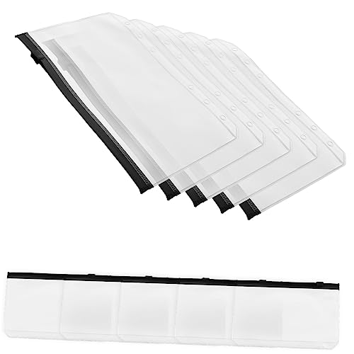 TOGEVAL 10 Stück Teiliges PVC Zipper Täschchen Ordner Taschen für Dokumente und Notizen Reißverschlussgesicherte Organizer Pouches für Büro und Schule Schwarz TOGEVAL 10 Stück Teiliges PVC Zipper Täschchen Ordner Taschen für Dokumente und Notizen Reißverschlussgesicherte Organizer Pouches für Büro und Schule Schwarz von TOGEVAL