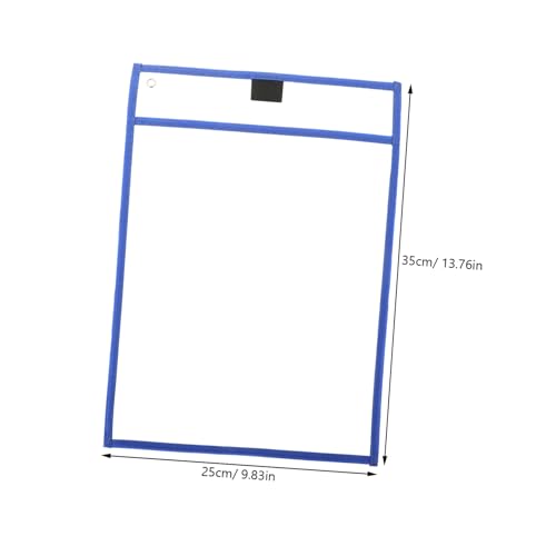 TOGEVAL 10 Stück Teiliges Tragbare Transparente Dry Erase Taschen PVC Wiederverwendbare Schreibschutzhüllen für Dokumente Büro Schule Zuhause Multifunktionale Blattschoner Leicht zu von TOGEVAL