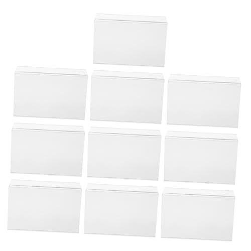 TOGEVAL 10 Stück Teiliges Transparente Acryl Preisetikettenhalter mit Starker Selbstklebender Rückseite für Sichere Platzierung Klarer Sicht Vielseitige Langlebig und Installieren TOGEVAL 10 Stück Teiliges Transparente Acryl Preisetikettenhalter mit Starker Selbstklebender Rückseite für Sichere Platzierung Klarer Sicht Vielseitige Langlebig und Installieren von TOGEVAL