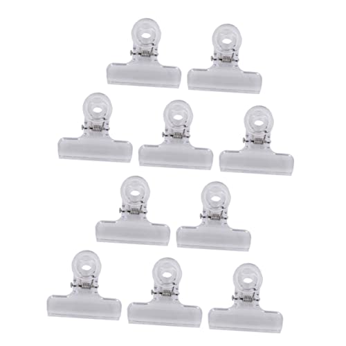 TOGEVAL 10 Stück Teiliges Transparente Binder Clips Starke Kunststoff Paper Clamps für Schule Büro und Organisation von Dokumenten für Schüler und Aktenordner TOGEVAL 10 Stück Teiliges Transparente Binder Clips Starke Kunststoff Paper Clamps für Schule Büro und Organisation von Dokumenten für Schüler und Aktenordner von TOGEVAL