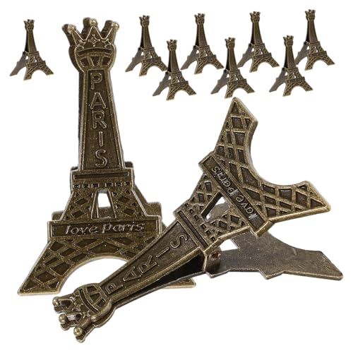 TOGEVAL 10 Stück Vintage Metall Eiffelturm Tischkartenhalter Stabiles Design Vielseitiger Memo und Fotohalter für Tischnummern Partydekoration und Memoanzeige TOGEVAL 10 Stück Vintage Metall Eiffelturm Tischkartenhalter Stabiles Design Vielseitiger Memo und Fotohalter für Tischnummern Partydekoration und Memoanzeige von TOGEVAL