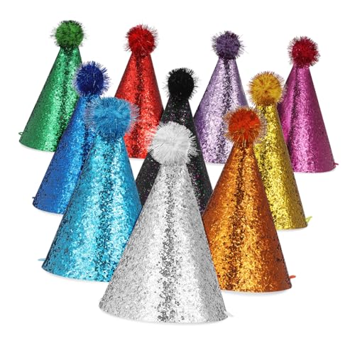 TOGEVAL 10 Stück dreieckiger Hut Geburtstagskopfbedeckung Kind Hüte Geburtstagsmützen Erwachsene konisch für Geburtstagshut basteln Partykegel Geburtstagsfeier Geburtstagskegel Polyester TOGEVAL 10 Stück dreieckiger Hut Geburtstagskopfbedeckung Kind Hüte Geburtstagsmützen Erwachsene konisch für Geburtstagshut basteln Partykegel Geburtstagsfeier Geburtstagskegel Polyester von TOGEVAL