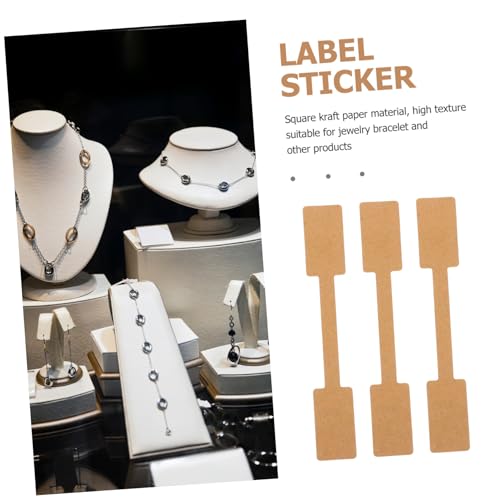 TOGEVAL 100 Blatt Selbstklebende Kraftpapier Preisschilder Quadratisch Pack Schmuck Markierungsetiketten Blanko Displayetiketten zum Beschriften für Schmuckwaren TOGEVAL 100 Blatt Selbstklebende Kraftpapier Preisschilder Quadratisch Pack Schmuck Markierungsetiketten Blanko Displayetiketten zum Beschriften für Schmuckwaren von TOGEVAL