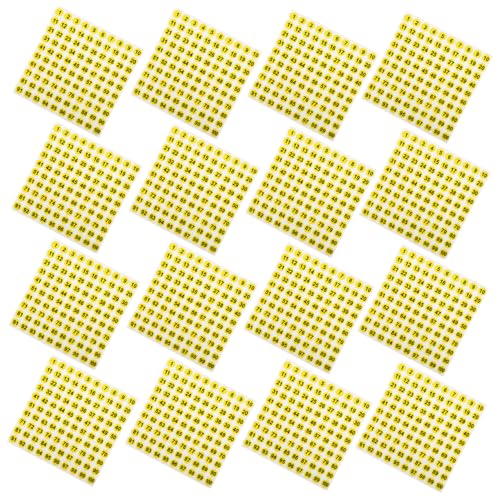 TOGEVAL 100 Blatt Wasserdichte Selbstklebende Zahlenaufkleber Gelbe Fläche Schwarze Ziffern Ablösbar Vielseitig für Büro Haushalt Klassifikation von Kleidung und Zubehör TOGEVAL 100 Blatt Wasserdichte Selbstklebende Zahlenaufkleber Gelbe Fläche Schwarze Ziffern Ablösbar Vielseitig für Büro Haushalt Klassifikation von Kleidung und Zubehör von TOGEVAL