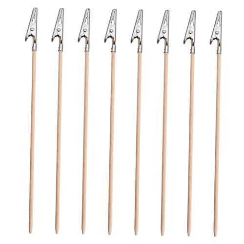 TOGEVAL 100 Stück Bambusspieße mit Metallklemmen DIY Modellwerkzeug Krokodilklemmen für Basteln und Malen Handliche Holzstäbe für Sichere Handhabung TOGEVAL 100 Stück Bambusspieße mit Metallklemmen DIY Modellwerkzeug Krokodilklemmen für Basteln und Malen Handliche Holzstäbe für Sichere Handhabung von TOGEVAL