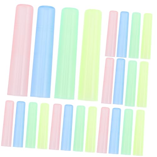 TOGEVAL 100 Stück Bleistiftkappen, Bleistiftabdeckungen Für Schreibwarenbedarf Für Schüler, Kunststoff Bleistiftspitzen Schutzabdeckungen, Bleistiftzubehör, Schulschreibwarenzubehör, von TOGEVAL