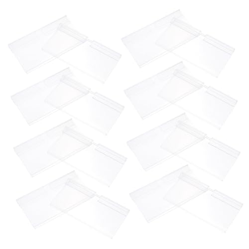 TOGEVAL 100 Stück Draht Regal Etikettenhalter aus Robustem PVC Transparente Doppelte Haken Einfach zu Beschriften Befestigen für Supermärkte Einkaufszentren und Fachgeschäfte TOGEVAL 100 Stück Draht Regal Etikettenhalter aus Robustem PVC Transparente Doppelte Haken Einfach zu Beschriften Befestigen für Supermärkte Einkaufszentren und Fachgeschäfte von TOGEVAL