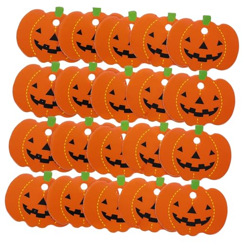TOGEVAL 100 Stück Halloween Kürbis Hängeetiketten aus Hochwertigem Papier Langlebige und Preisschilder Leichte Kürbisform für Partydekoration und DIY Bastelbedarf TOGEVAL 100 Stück Halloween Kürbis Hängeetiketten aus Hochwertigem Papier Langlebige und Preisschilder Leichte Kürbisform für Partydekoration und DIY Bastelbedarf von TOGEVAL