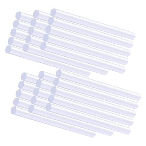 TOGEVAL 100 Stück Heißklebestifte Transparent EVA Umweltfreundlich Klebestangen für Mini Heißklebepistole DIY Basteln Reparatur Haushalt Kunstprojekte von TOGEVAL