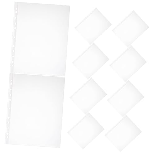 TOGEVAL 100 Stück Klarsichthüllen Transparente Prospekthüllen für Dokumente Wasserdichte und Schmutzabweisende Schutzfolien für Fotos und Unterlagen Langlebiges Material von TOGEVAL
