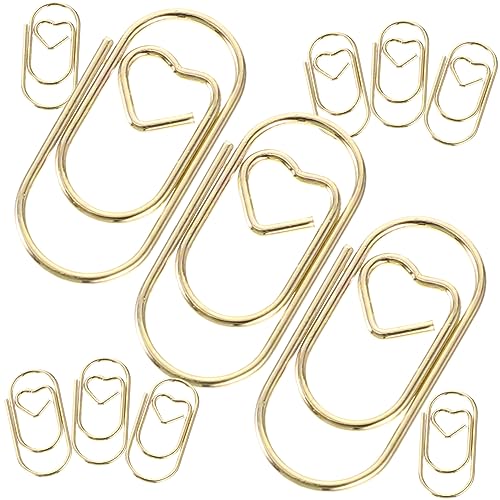TOGEVAL 100 Stück Mini Büroklammern aus Metall Dekorative Paper Clips für DIY Scrapbooking Bürobedarf Stabil und Vielseitig Einsetzbar Goldfarbe TOGEVAL 100 Stück Mini Büroklammern aus Metall Dekorative Paper Clips für DIY Scrapbooking Bürobedarf Stabil und Vielseitig Einsetzbar Goldfarbe von TOGEVAL