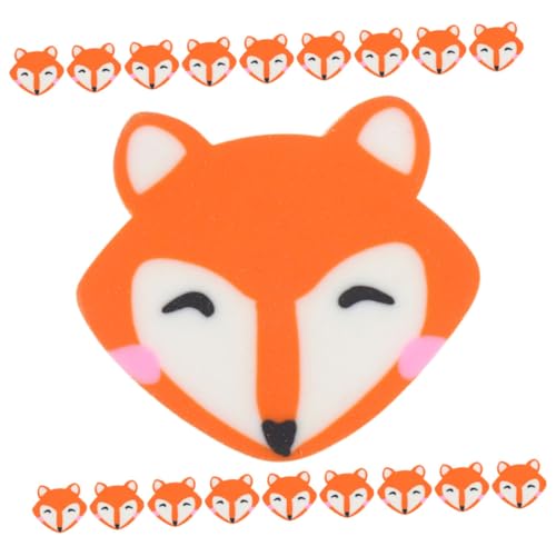TOGEVAL 100 Stück Mini Fox Radiergummis Niedliche Tier Radierer für Schulbelohnungen und Bastelbedarf für Klassenzimmer Kreative Anwendungen und Schulanfang von TOGEVAL