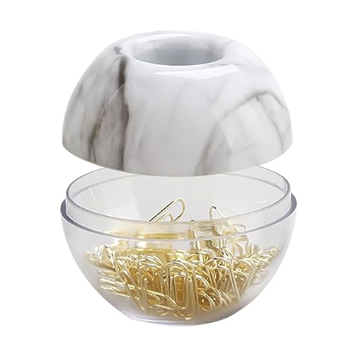 TOGEVAL 100 Stück Teiliges Büroklammern Marble Design Langlebige Metall Clips mit Glatter Oberfläche Leicht und Praktisch für Büro Schule und Zuhause Magnetischer Aufbewahrungsbox TOGEVAL 100 Stück Teiliges Büroklammern Marble Design Langlebige Metall Clips mit Glatter Oberfläche Leicht und Praktisch für Büro Schule und Zuhause Magnetischer Aufbewahrungsbox von TOGEVAL