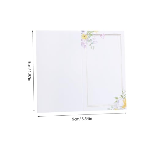 TOGEVAL 100 Stück Teiliges Flower Place Cards aus Stabilem Papier mit Romantischem Blumenmuster Beschreibbar für Hochzeit Empfang Party Bankett und Gästesitzordnung TOGEVAL 100 Stück Teiliges Flower Place Cards aus Stabilem Papier mit Romantischem Blumenmuster Beschreibbar für Hochzeit Empfang Party Bankett und Gästesitzordnung von TOGEVAL