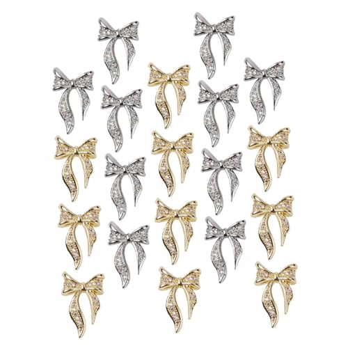 TOGEVAL 100 Stück Teiliges Nail Art Schleifen Nail Charms in Gold und Silber Langlebige Nageldekorationen zum Einfachen Aufkleben für DIY Maniküre Modische Nagelstuds für Kreative TOGEVAL 100 Stück Teiliges Nail Art Schleifen Nail Charms in Gold und Silber Langlebige Nageldekorationen zum Einfachen Aufkleben für DIY Maniküre Modische Nagelstuds für Kreative von TOGEVAL