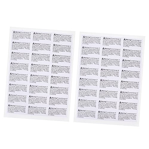 TOGEVAL 1000 Stück Rechteckige Suffocation Warning Labels mit Starkem Kleber Weiß Klare Choking Sign Warnaufkleber für Versand Haftetiketten für Pakete TOGEVAL 1000 Stück Rechteckige Suffocation Warning Labels mit Starkem Kleber Weiß Klare Choking Sign Warnaufkleber für Versand Haftetiketten für Pakete von TOGEVAL