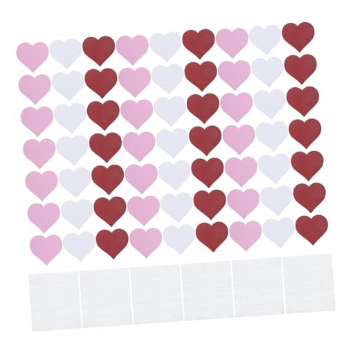 TOGEVAL 108 Stück Herzausschnitte für Bastelprojekte Farben Dekorative Papierformen für Valentinstag DIY Klassenzimmer und TOGEVAL 108 Stück Herzausschnitte für Bastelprojekte Farben Dekorative Papierformen für Valentinstag DIY Klassenzimmer und von TOGEVAL