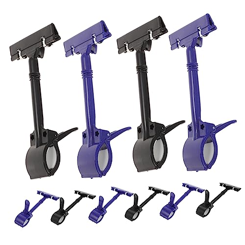 TOGEVAL 10Stücke Tag Halter Doppelclip Design Wandschildhalter für Werbung Preisschild Display Clips für Einzelhandel und Supermärkte von TOGEVAL