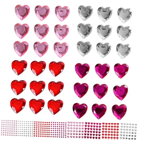 TOGEVAL 12 Blatt Herzförmige Acryl Strass Aufkleber Selbstklebend Flach Rückseite Glitzernde Schmucksteine Für Gesicht Nagel Dekoration Scrapbooking Geburtstagsdeko TOGEVAL 12 Blatt Herzförmige Acryl Strass Aufkleber Selbstklebend Flach Rückseite Glitzernde Schmucksteine Für Gesicht Nagel Dekoration Scrapbooking Geburtstagsdeko von TOGEVAL