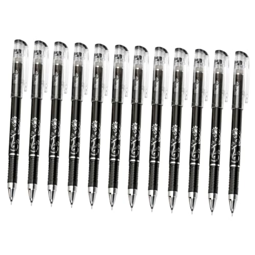 TOGEVAL 12 Stück Radierbare Gel Tintenroller Schwarz Ergonomischer Löschbarer Kugelschreiber mit Pen Clip Für Büro Schule Studenten und Schreiben TOGEVAL 12 Stück Radierbare Gel Tintenroller Schwarz Ergonomischer Löschbarer Kugelschreiber mit Pen Clip Für Büro Schule Studenten und Schreiben von TOGEVAL