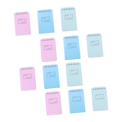 TOGEVAL 12 Stück Teiliges Aufklapp Notizbuch Tragbares Memo Pad Kreative Schreibwaren für Zuhause und Reisen Praktisch und Vielseitig Einsetzbar Liniert Zufällige Farben Zufällige Farbe von TOGEVAL