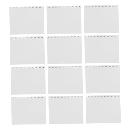 TOGEVAL 12 Stück Teiliges DIY Schreibtischkalender mit Löchern Perlweiß Glänzender Dreieck Standfuß für Home Office und Bastelprojekte Langlebiger Desktop Kalenderhalter für Individuelle TOGEVAL 12 Stück Teiliges DIY Schreibtischkalender mit Löchern Perlweiß Glänzender Dreieck Standfuß für Home Office und Bastelprojekte Langlebiger Desktop Kalenderhalter für Individuelle von TOGEVAL
