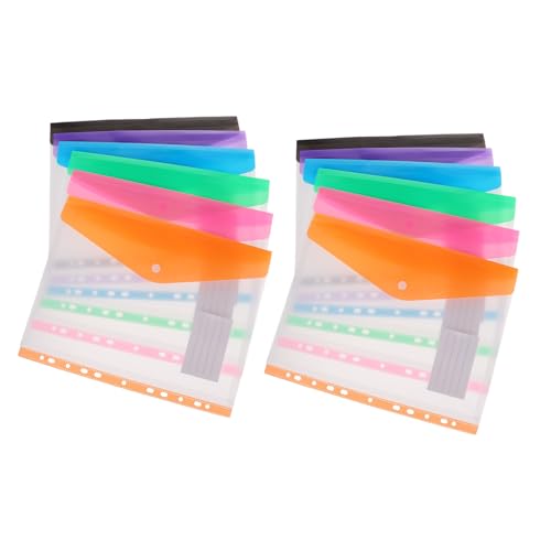 TOGEVAL 12 Stück Teiliges Dokumentenordner Abheftbare Blättertaschen Halbtransparente Mehrfarbige Binder Pockets Langlebig Reißfest und Wiederverwendbar für Büro und Schule TOGEVAL 12 Stück Teiliges Dokumentenordner Abheftbare Blättertaschen Halbtransparente Mehrfarbige Binder Pockets Langlebig Reißfest und Wiederverwendbar für Büro und Schule von TOGEVAL