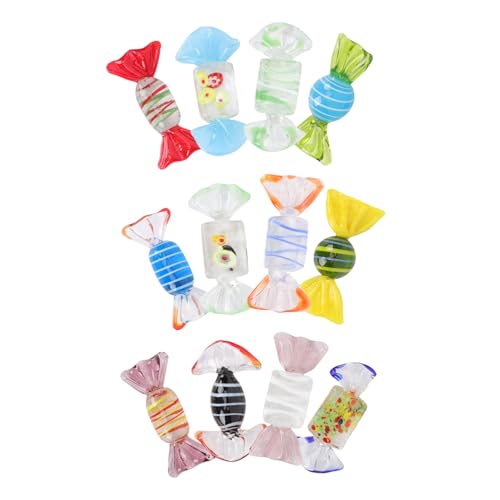 TOGEVAL 12 Stück Teiliges Handgefertigtes Glas Süßigkeiten Deko Bunte Vintage Candy Ornamente für Hochzeit Party Weihnachten Festliche Raumdekoration Vielseitig Einsetzbar Stilvolle TOGEVAL 12 Stück Teiliges Handgefertigtes Glas Süßigkeiten Deko Bunte Vintage Candy Ornamente für Hochzeit Party Weihnachten Festliche Raumdekoration Vielseitig Einsetzbar Stilvolle von TOGEVAL