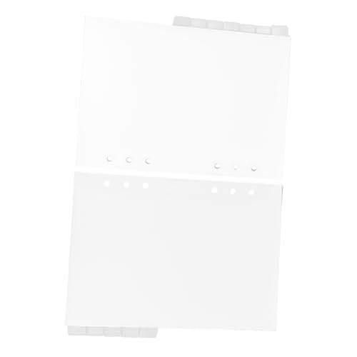 TOGEVAL 12 Stück Teiliges Kunststoff-registerkarten Lochung Halbtransparente Trennblätter für Ringordner Kreative Index-etiketten für Planer und Notizbücher Wiederverwendbare von TOGEVAL