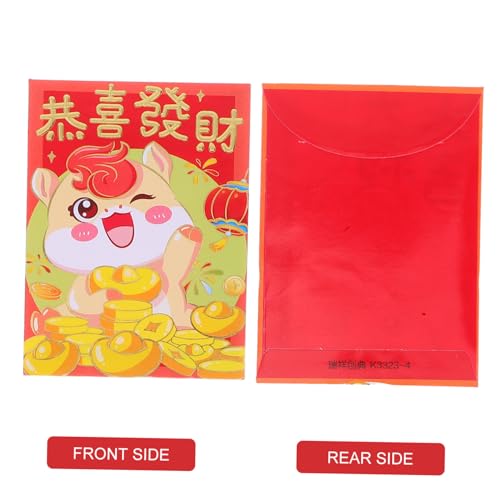 TOGEVAL 120 Stück Rote Umschläge Karton Pferd Design Chinesisches Neujahrsfest Glückliche Geldumschläge Für Frühlingsfest Hochzeit Traditionelle Hong Bao Cash Envelopes TOGEVAL 120 Stück Rote Umschläge Karton Pferd Design Chinesisches Neujahrsfest Glückliche Geldumschläge Für Frühlingsfest Hochzeit Traditionelle Hong Bao Cash Envelopes von TOGEVAL