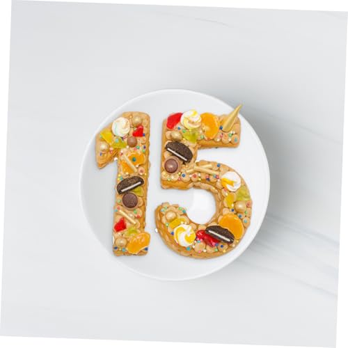 TOGEVAL 13 Stück Teiliges DIY Zahlen Herzförmige Kuchen Schablonen Wiederverwendbare Tortendeko Backvorlagen für Kuchen Leicht zu Reinigen für Kreative Backideen und DIY Tortendesign von TOGEVAL