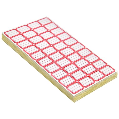TOGEVAL 140 Blatt Multi Funktionale Selbstklebende Etiketten Handbeschriftbare Preisetiketten Wasserfest Tragbar für Flaschen und Organisation von TOGEVAL