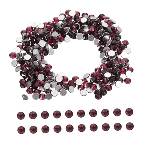 TOGEVAL 1440 Stück Teiliges Nagelkunst Strasssteine Set Flache Rückseite Glitzernde Glassteine in Tiefviolett für DIY Nail Art Schmuck Vielseitige und Langlebige Dekoration von TOGEVAL