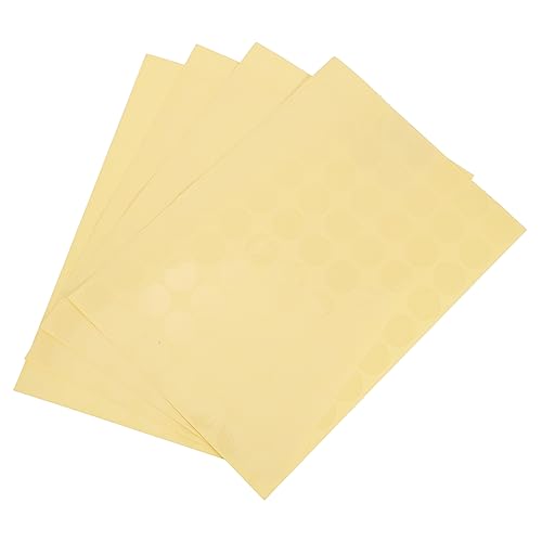 TOGEVAL 15 Blatt Runde Transparente Aufkleber Wasserdichte PVC Klebepunkte Selbstklebend für Verpackungen Einfach Beschriftbar für und Anlässe von TOGEVAL