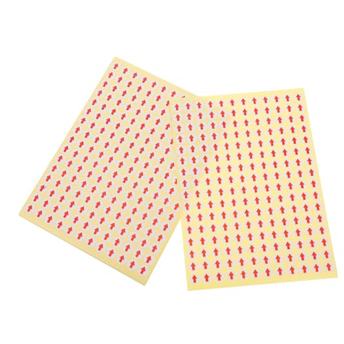 TOGEVAL 15 Blatt kleines Pfeiletikett -Pfeile-Aufkleber Pfeilzeigeraufkleber Pfeilmarkierungsaufkleber - -Beschriftungen Kleine Aufkleber Kupferplattenaufkleber rot von TOGEVAL