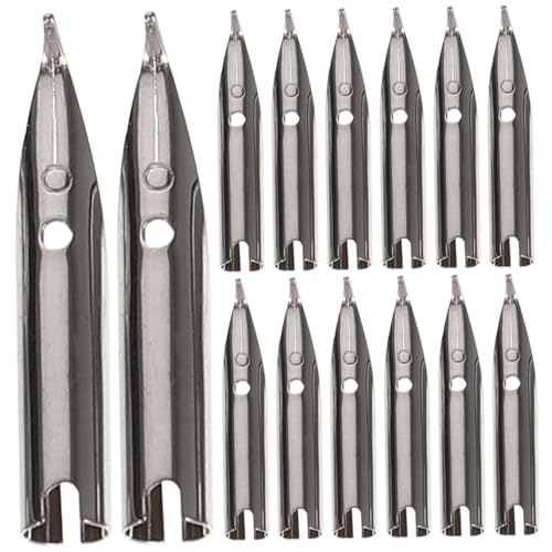 TOGEVAL 15 Stück Teiliges Hochwertiges Stahlfeder Spitzen Ersatzfeder für Füllfederhalter Schüler Kalligraphie Schreibfedern Langlebig Glatt TOGEVAL 15 Stück Teiliges Hochwertiges Stahlfeder Spitzen Ersatzfeder für Füllfederhalter Schüler Kalligraphie Schreibfedern Langlebig Glatt von TOGEVAL