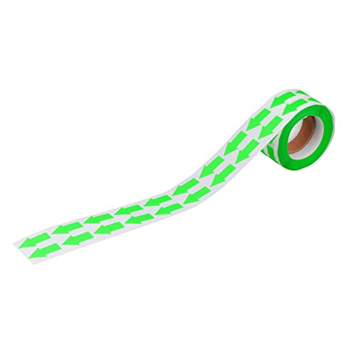 TOGEVAL 1Rolle Selbstklebende Fluoreszierende Richtung Aufkleber Praktische Handwerk Aufkleber für Geschenkdekoration Robust und Langlebig Leuchtende für Kreative DIY Projekte von TOGEVAL