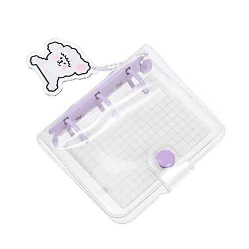 TOGEVAL 1Satz Mini Transparentes Ringbuch Ring Binder mit Blättern für Scrapbook Notizen und Planung für Schule Büro und Reisen Aufbewahrungstasche TOGEVAL 1Satz Mini Transparentes Ringbuch Ring Binder mit Blättern für Scrapbook Notizen und Planung für Schule Büro und Reisen Aufbewahrungstasche von TOGEVAL
