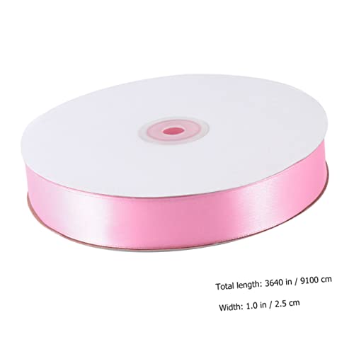 TOGEVAL 1Stücke Pinkes Seidensatin Geschenkband für DIY Dekoration Hochwertiges Polyester Riband für Geschenkverpackungen Hochzeiten und Partys TOGEVAL 1Stücke Pinkes Seidensatin Geschenkband für DIY Dekoration Hochwertiges Polyester Riband für Geschenkverpackungen Hochzeiten und Partys von TOGEVAL