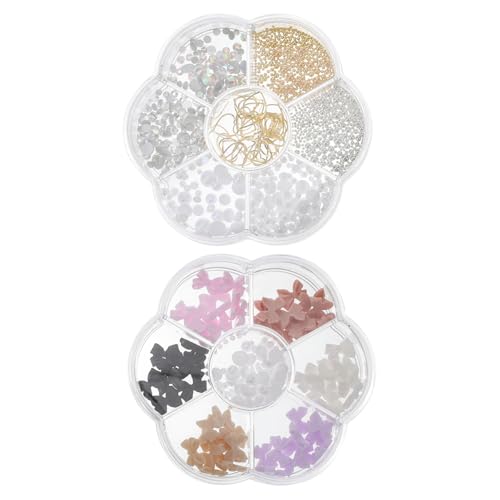 TOGEVAL 2 Boxen Teiliges Nail Art Charms mit Perlen und Strasssteinen Nageldekorationen für DIY Maniküre Stilvolle Bunte Schmucksteine für Kreative Nageldesigns Vielseitig Einsetzbar TOGEVAL 2 Boxen Teiliges Nail Art Charms mit Perlen und Strasssteinen Nageldekorationen für DIY Maniküre Stilvolle Bunte Schmucksteine für Kreative Nageldesigns Vielseitig Einsetzbar von TOGEVAL